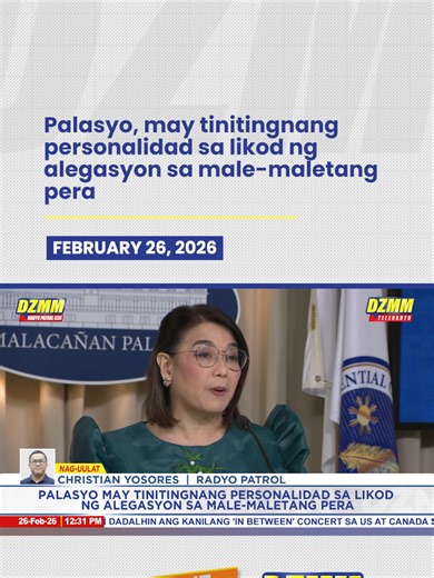 Hindi binanggit ng Palasyo ang pangalan ng personalidad na tinitingnang nasa likod ng pag-aakusa ng grupo na kasama ni Atty. Levi Baligod, pero hindi na rin anila ikagugulat pa kung sino man ang nasa likod ng akusasyon ng grupo, dahil halata na rin sa kanilang 'lousy script,' na hindi umano pang-award winning. | via Christian Yosores Maging una sa balita at public service, follow na sa DZMM Teleradyo TikTok account. #DZMM #DZMMTeleradyo #NewsPH #PHMarines