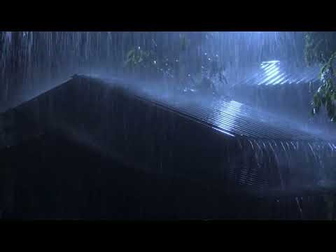 Deep Sleep With Heavy Rain On The Roof And Violent Thunder In The Stormy Night#2229