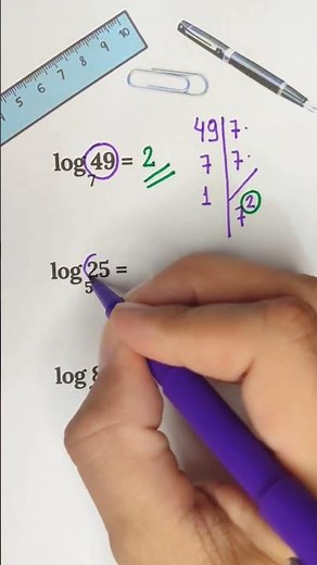 Logaritmo de um jeito simples e rápido! #matematica #logaritmo