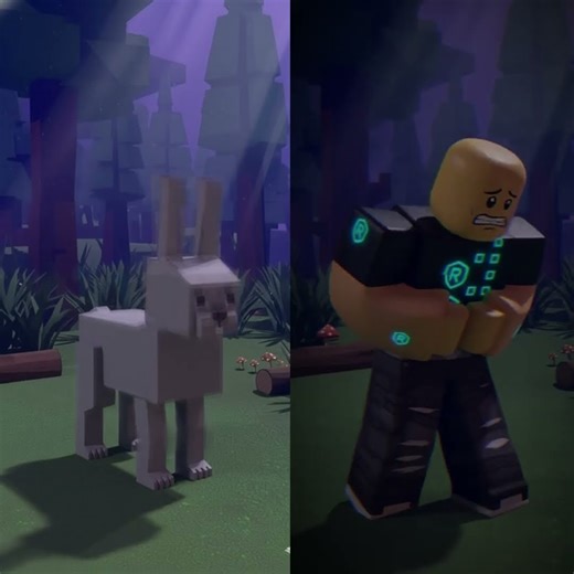 Sad story of a wolf VS Bunny 99 nights 🥺 #99nightintheforest #roblox #animation