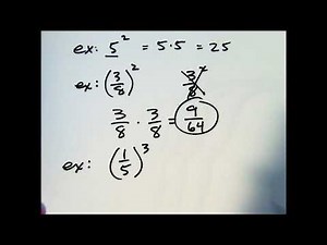 Exponents with Fractions and Mixed Numbers