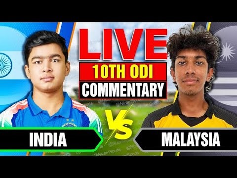 🔴Live: India vs Malaysia | ODI Match | Live Cricket Score & Commentary