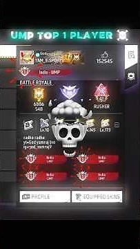 UMP TOP 1 PLAYER 😱 MY HATER CHALLENGE ME ☠️ || WAIT FOR END 😈 #freefire #shorts #trending