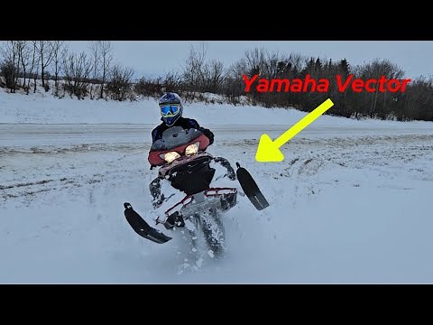 First Ride on the Yamaha Vectors! #yamaha #vector #snowmobile #saskboys