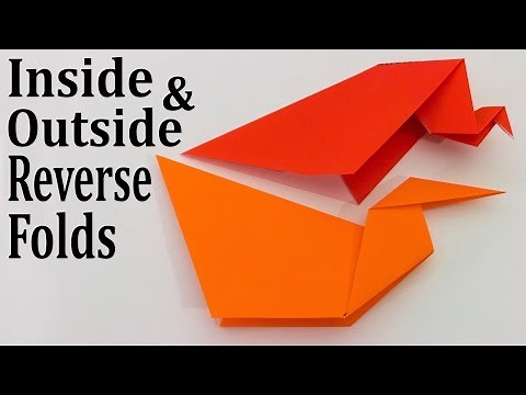 Origami Basics - Inside Reverse Folds & Outside Reverse Folds Tutorial