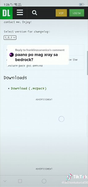 Reply to @franklinzcanonico how to download x-ray vision#foryoupage #tutorial #minecraft#FYP #fyp