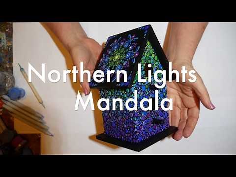 How to paint dot mandalas with Kristin Uhrig- #59 Northern Lights