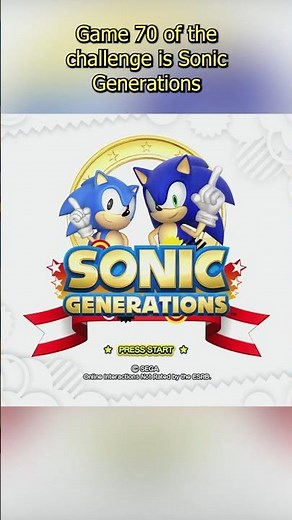 Sonic Generations - Steam Library Challenge (70/1500+)