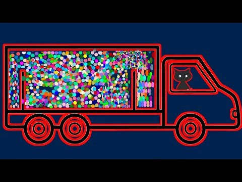 Drilling, Transport and travel Marble Factory Simulation: Mining, Transport, and Color