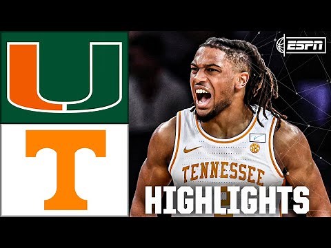 Jimmy V Classic: Miami Hurricanes vs. Tennessee Volunteers | Full Game Highlights | ESPN CBB