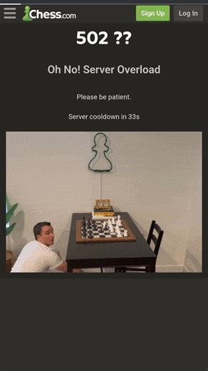 Chesscom website error 502 Problem | Chesscom Server Down Update Fix #shorts #chesscom