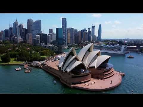 Sydney Opera House, Harbour Bridge 4K Drone footage