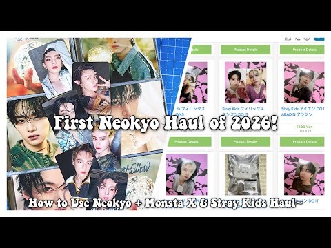 First Neokyo Kpop Haul of 2026! ✰ Stray Kids & Monsta X + Neokyo Shopping Tutorial!
