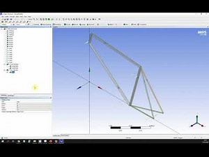 Bicycle Frame with Beam Elements ANSYS Workbench