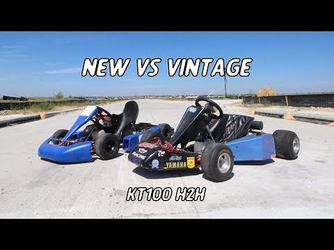 KT100 2 Stroke Racing Go Kart Head to Head!