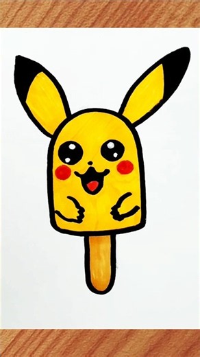 Cute Pikachu Pokemon Drawing 😍🌼💕 #pikachu #pokemon #drawing #shorts