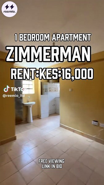 Executive House #10310032607 1 Bedroom Apartment | Zimmerman – Nairobi, Kenya 💰 Rent: KSh 16,000 / month 🏢 Type: Mixed Development) 📍 Location: Kamiti Road, Zimmerman – Near Trivico Entertainment 🏢 Building: Executive House 🛏 Bedrooms: 1 🍽 Kitchen: Semi-Open Kitchen 🏢 Floor: 2nd Floor 🧱 Finish: Tiled ✨ Amenities: ✔ Parking ✔ Rooftop Area ✔ Wifi ✔ CCTV Surveillance ✔ Security Service ✔ 24/7 Security 📞 Contact Reemio: 0742 994 244