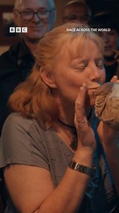 Is it even a party if you don't kiss a catfish?! 🐟 #RaceAcrossTheWorld #iPlayer | BBC One