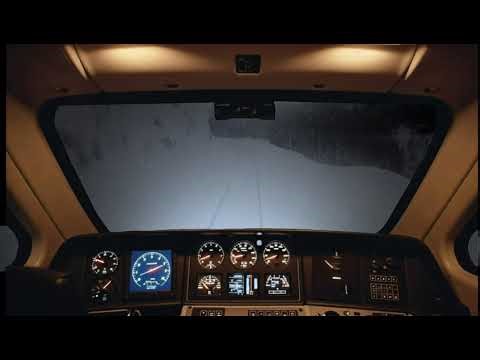 Snowstorm Train Ride POV | Inside Cabin View Through Blizzard