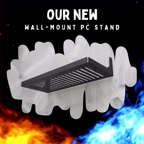 Wall Mount Pc Stand - Metal Computer Tower Holder - Heavy Duty Cpu Wall Bracket - Under Desk Pc Mount - Gaming Pc Case Shelf - Etsy New Zealand