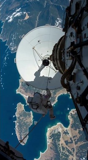 Orbital Maintenance: AI Visualizes Space Station Operations#SpaceEngineering #ScienceVisualization