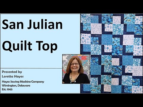 Quick and Easy Quilt using the SAN JULIAN Pattern and FAT QUARTERS