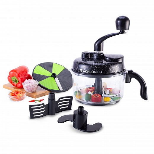 Wonderchef Turbo Chopper with Atta Kneader | 6-in-1 food processor