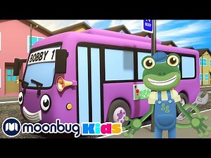 Wheels On The Bus | Gecko | Moonbug Kids