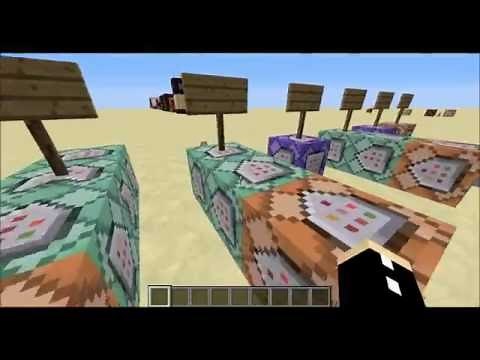 Different Types of Command Blocks - Minecraft Tutorial 1.10 and 1.9
