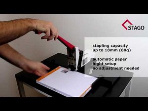 STAGO H 18 T - manually operated stapling machine