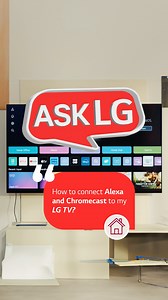 "How to connect Alexa and Chromecast to my LG TV?" #LifesGood #LG #AskLG #TV #Television #OLED #QNED #smarttech #tvtok #UHD #UHDTV | LG Global