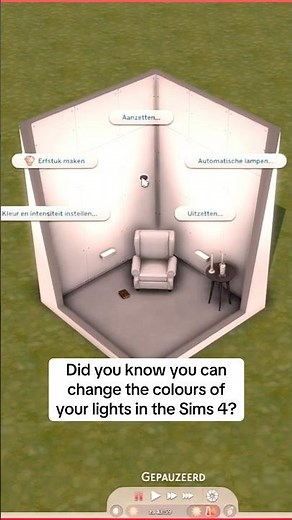 Changing the colours of the lights in The Sims 4 #thesims4 #ts4 #sims4