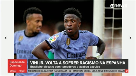 Vini Jr. volta a ser vítima de racismo na Espanha