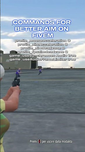 commands for better aim on Fivem 🎯 #gta #gta5 #gtarp #fivem #pvp #twitch #pvp #shorts
