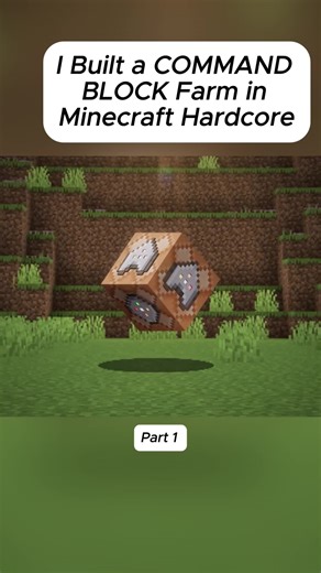I Built a COMMAND BLOCK Farm in Minecraft Hardcore