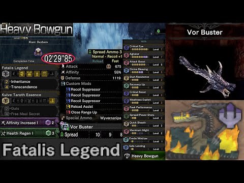 Monster Hunter World: Iceborne - Overpowered "Vor Buster" Spread 3 HBG Build (New Spread 3 HBG Meta)