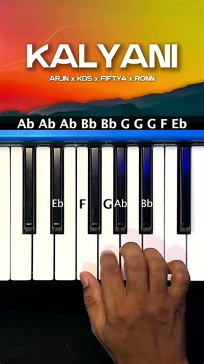 Kalyani | ARJN x KDS x FIFTY4 x RONN | Keyboard Tutorial #aj88 #keyboardtutorials