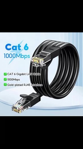 Outdoor/Indoor CAT6 Ethernet Cable for LAN Networks