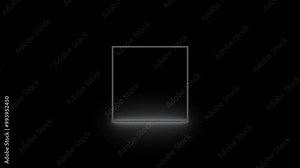 Scan sign QR Code Bar Code, scan sign, QR scan interface, quick response code scanning Bar animation on black background.4k video. Stock Video