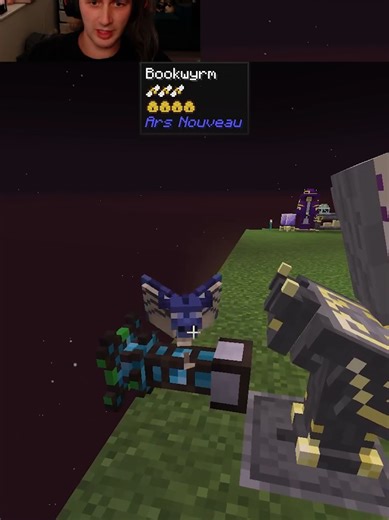 Honestly I love the look of the little book wyrm, and I'm so glad I can finally use a different storage #moddedminecraft #atm10tothesky #minecraft #bookwyrmtutorial #minecrafttutorial