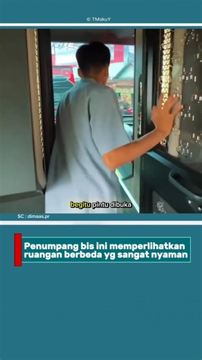Different rooms in the bus