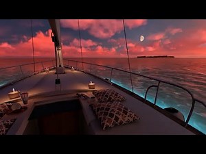 Aesthetic Paradise Yacht Ambience Marshmallow Sunset & Blue Lagoon