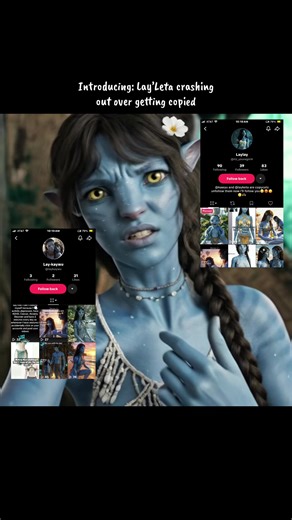 SHE’S GOING CRAZYY… and the fact she called me and @Kawyu a white monkey is bizarre 😭 #oc #avatar #copycat #foryourpage #avatarthewayofwater