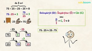 Împărțirea cu rest 0 a numerelor naturale. Matematica clasa a 5-a