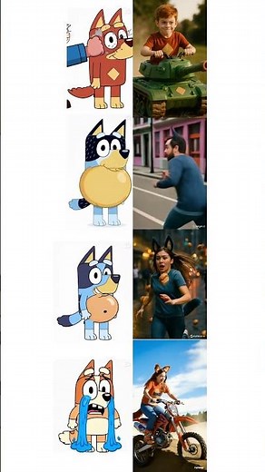 🐾 BLUEY friends and family: Bluey, Bingo, Bandit, Chilli, Muffin, Stripe & Lucky #bluey