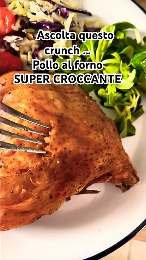 Pollo al forno Super Croccante 🔥#crunchy #pollo #foodie