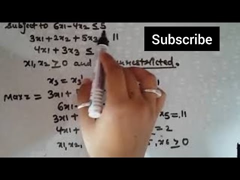 LPP standard from with Unrestricted Variables!!!