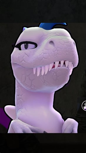 VTuber Dino with Special Eyes