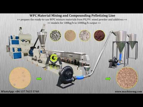 WPC Mixing and Pelletizing Line – Complete Wood Plastic Composite Pellet Production Process