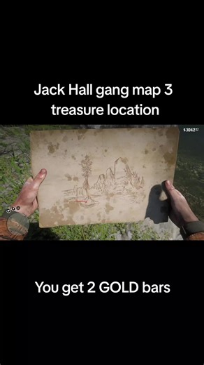 Jack Hall Gang Map 3 Treasure Location in RDR2